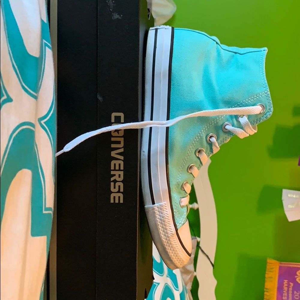 Blue High-Top Converse